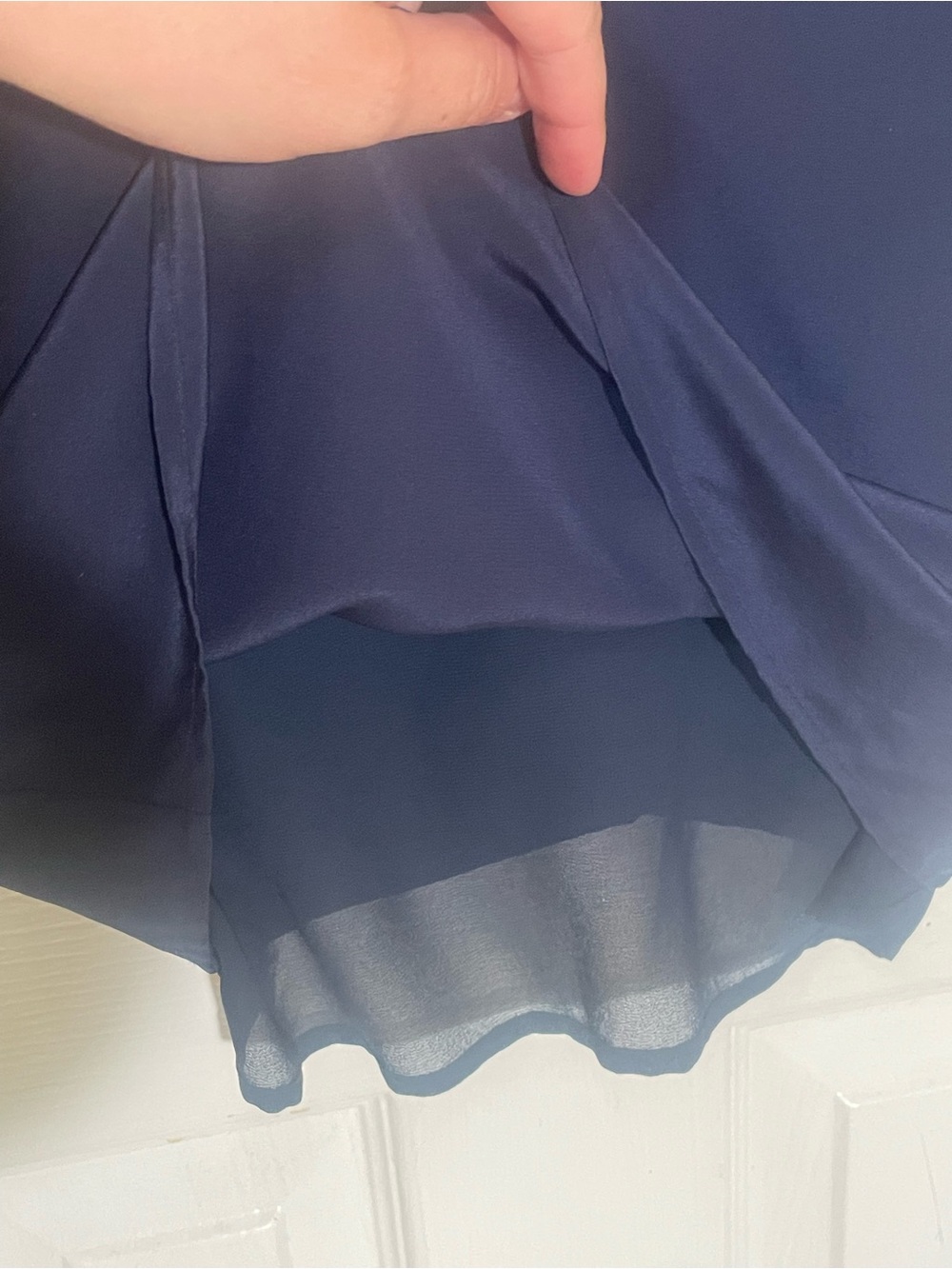 Tory Burch Blouse Top Silk 2 NWT New Lined Navy Sleeveless Designer Retail $298 - Picture 10 of 14